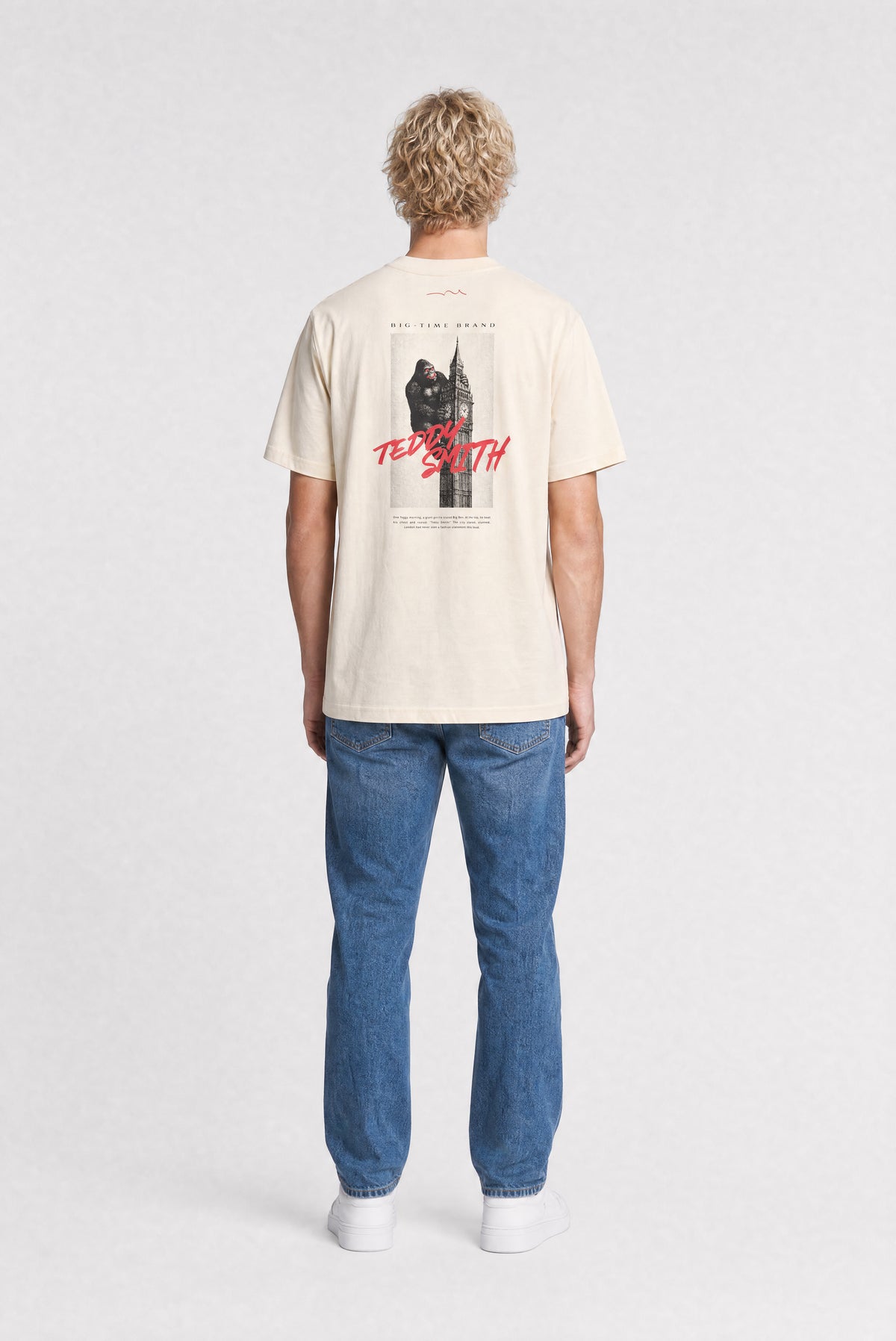 T-shirt ample T-BIGBEN MC CREAM - Teddy Smith