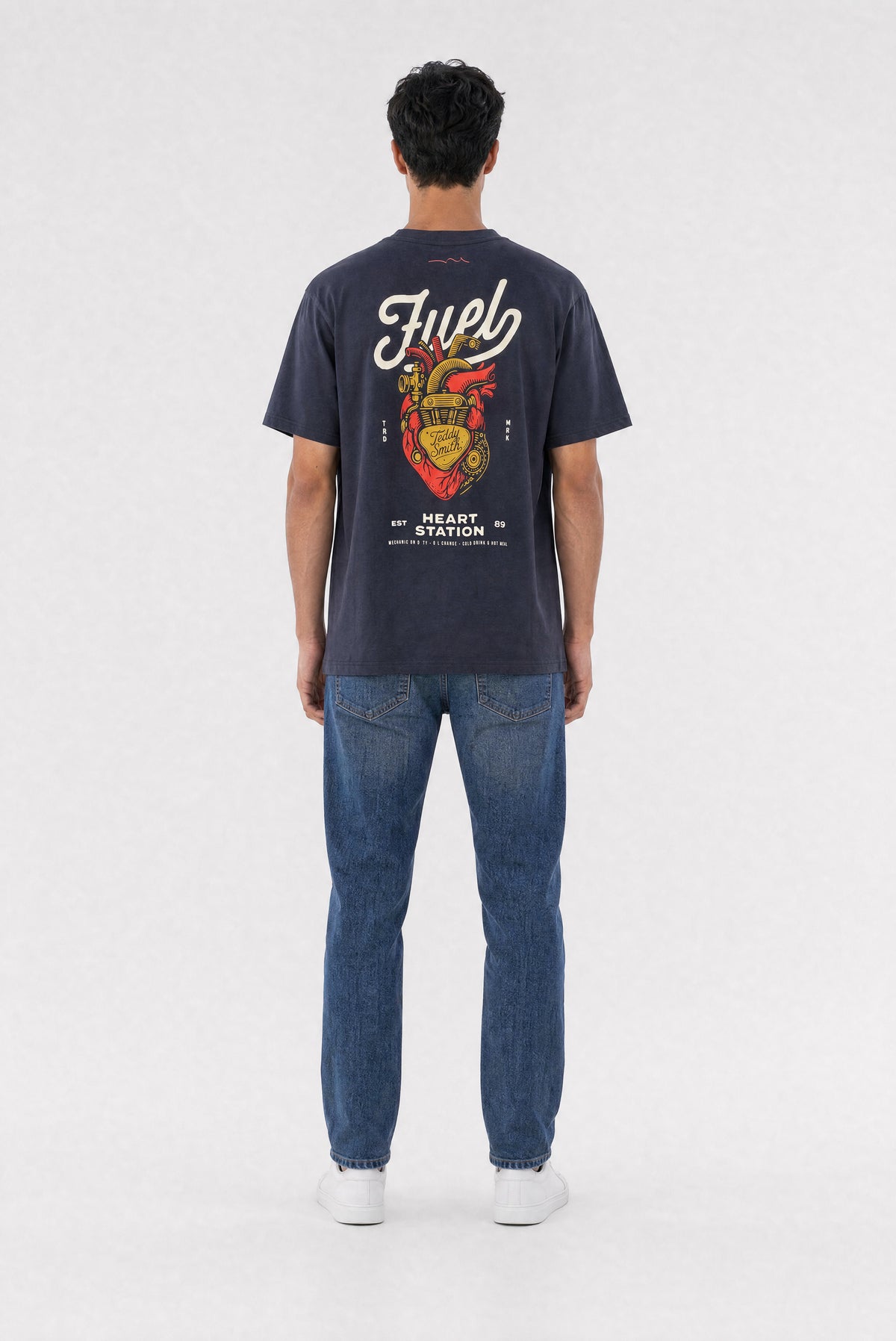 T-shirt Loose Fit T-MOTORHEAT MC DARK NAVY