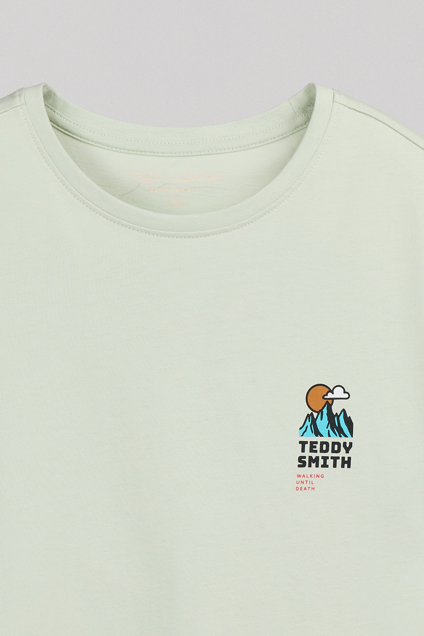 T-shirt T-TRAIL MC VERT NACRE