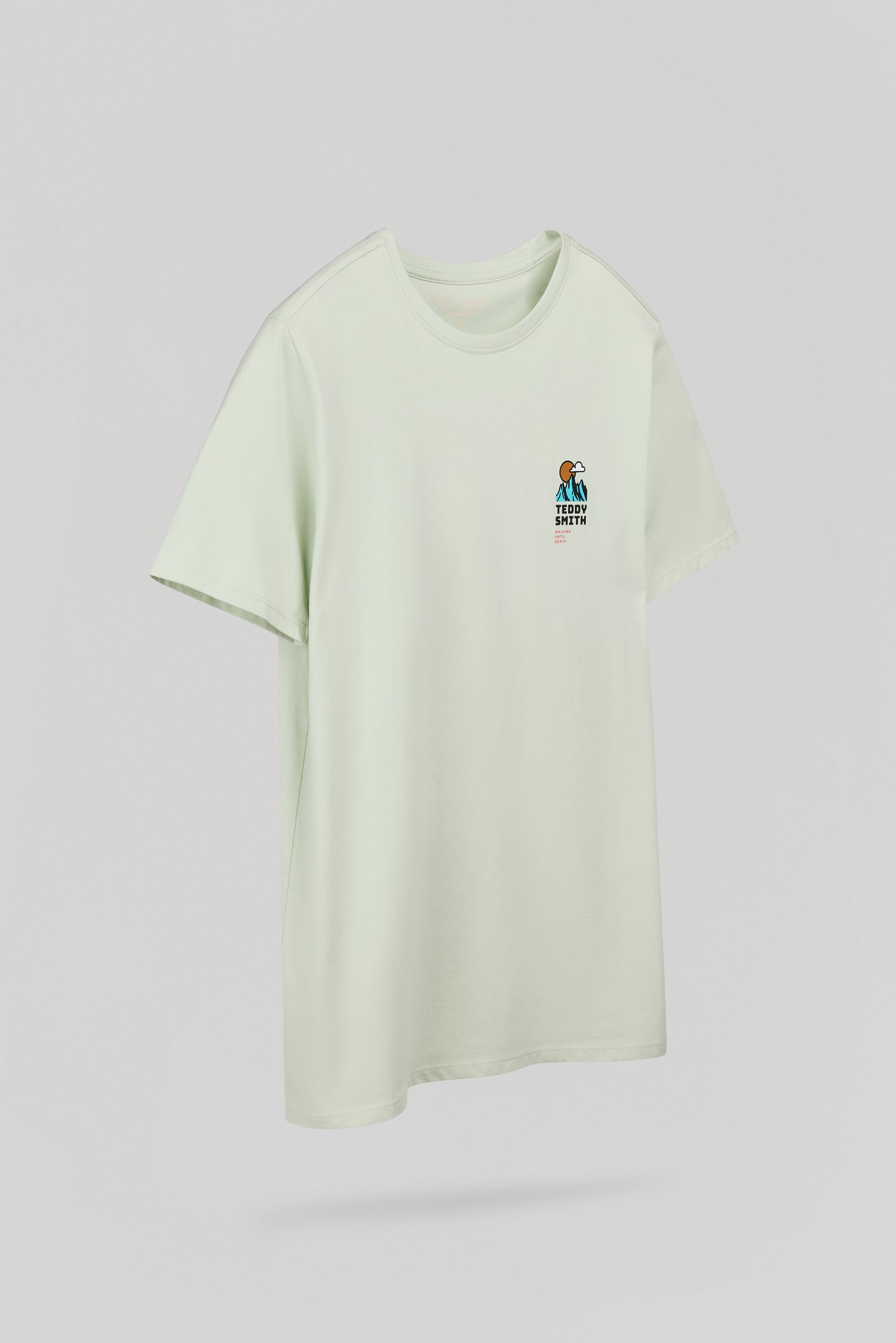T-shirt T-TRAIL MC VERT NACRE