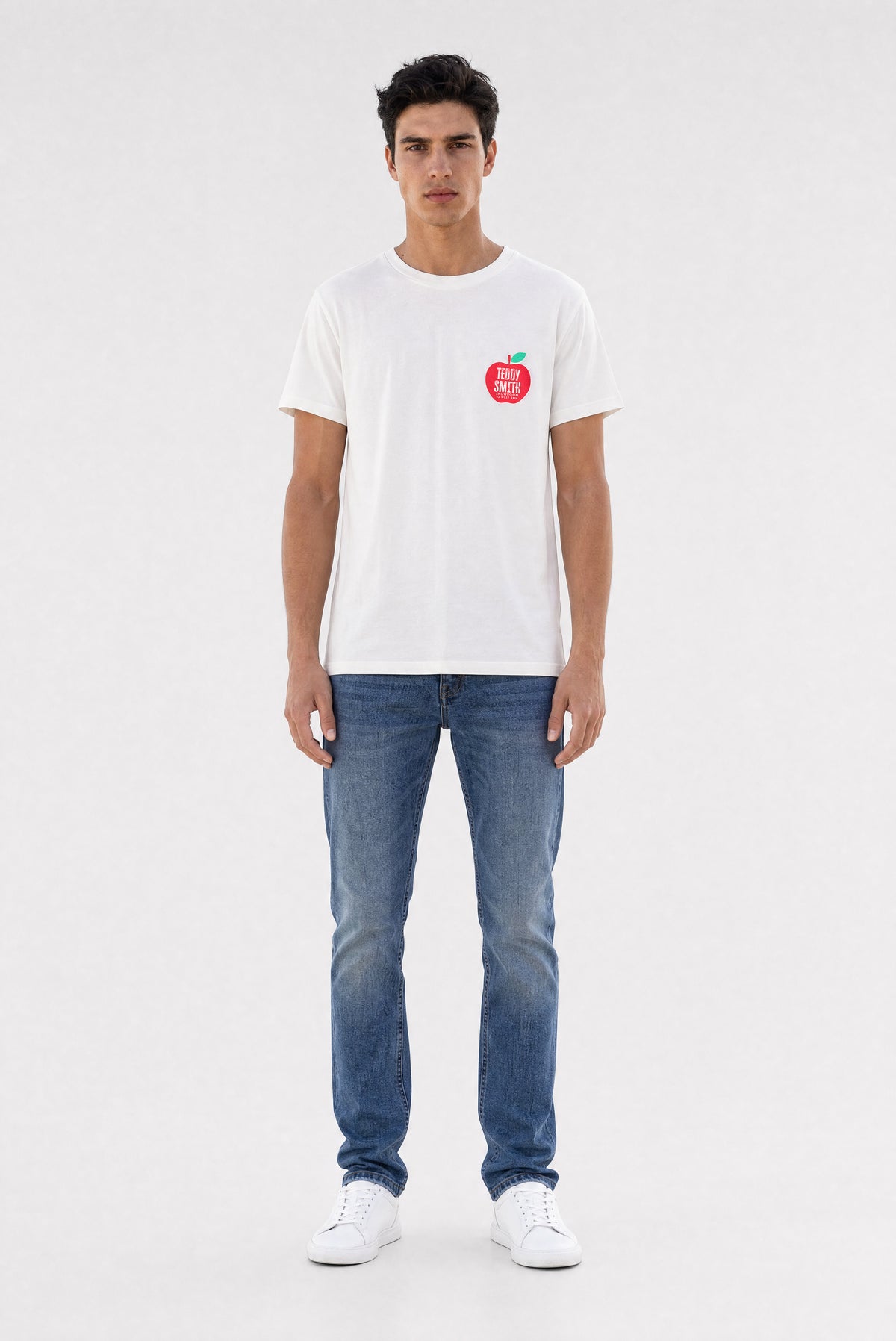 T-shirt Regular Fit T-GOLDEN MC MIDDLE WHITE