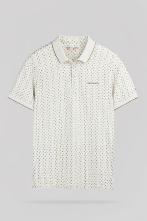 Polo PASY 2 MC BLANC IVOIRE CHINE/ETHNIC