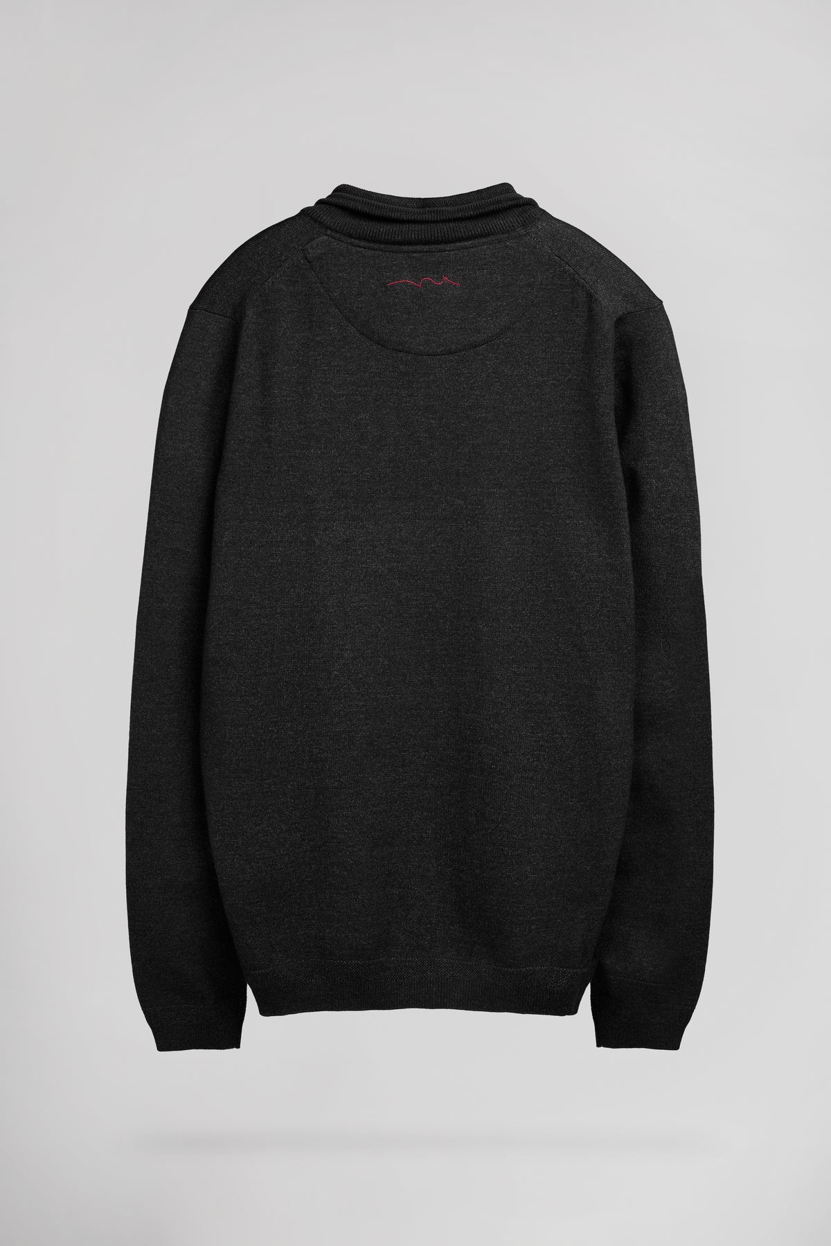 Pull col montant zippé P-MARTY 2 MELANGE BLACK - Teddy Smith