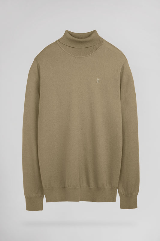Achat Pull ajusté col roulé P-MARCELLUS WOLF BEIGE