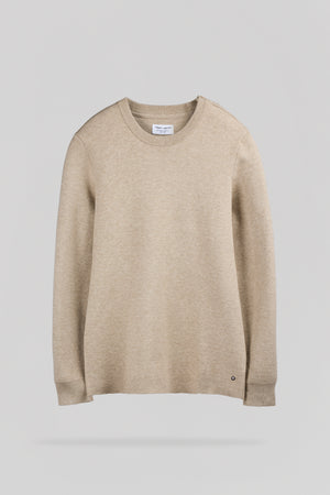 Pull col rond P-DRYSTAN BEIGE CHINE - Teddy Smith