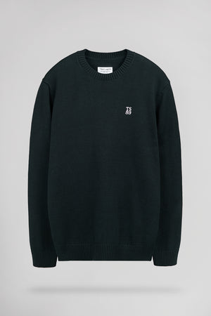 Pull en coton col rond P-JIMMY TOTAL NAVY