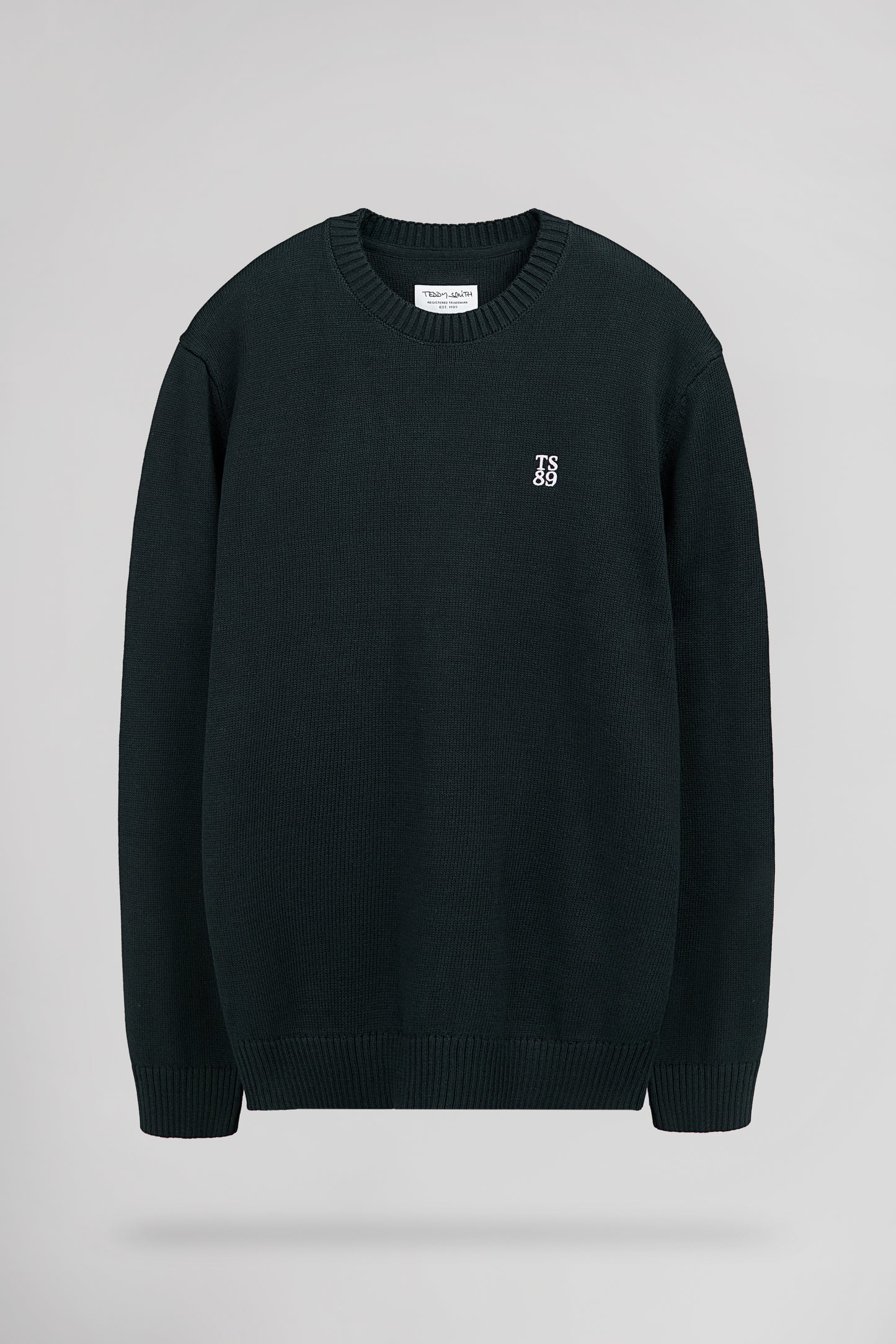 Pull en coton col rond P-JIMMY TOTAL NAVY