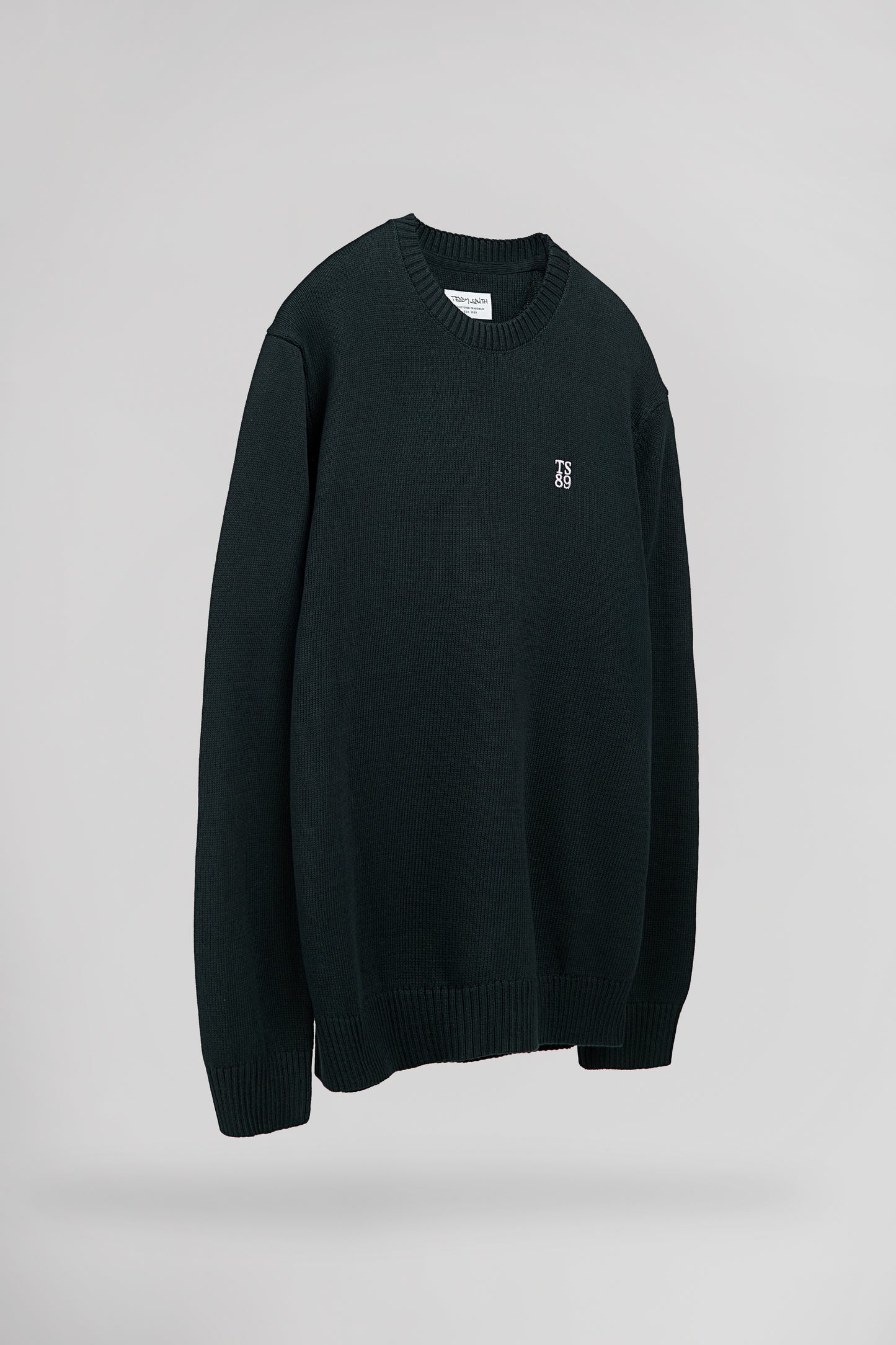 Pull en coton col rond P-JIMMY TOTAL NAVY