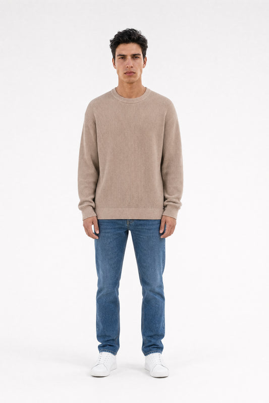 Achat Pull en maille chenille P-LIAM WOLF BEIGE