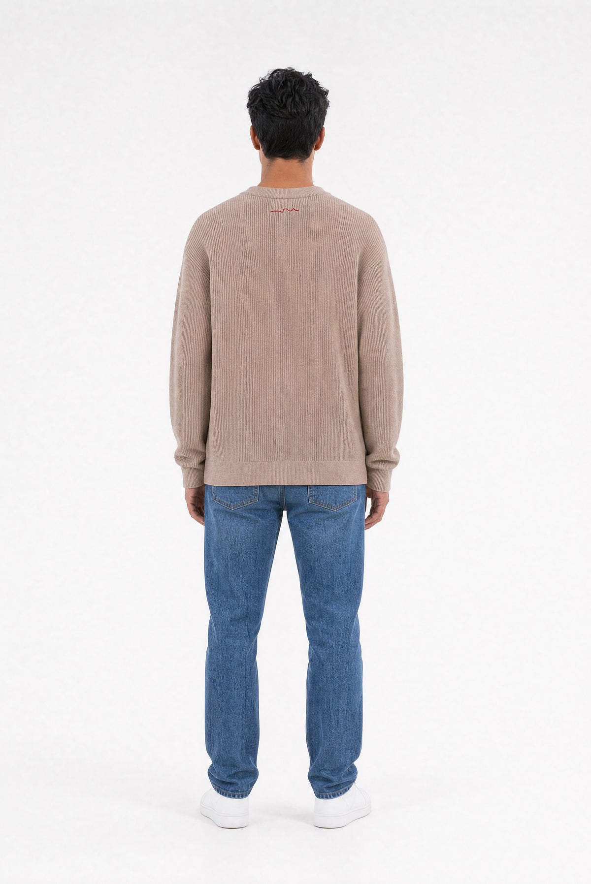 Pull en maille chenille P-LIAM WOLF BEIGE - Teddy Smith