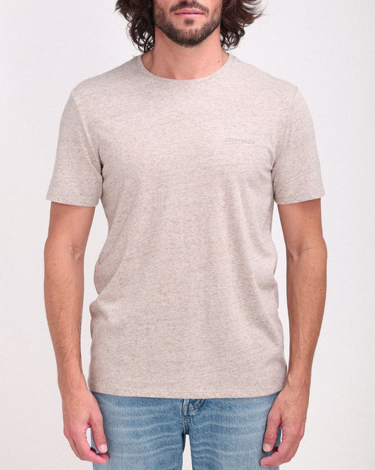Achat T-shirt chiné col rond T-NARK BEIGE CHINE