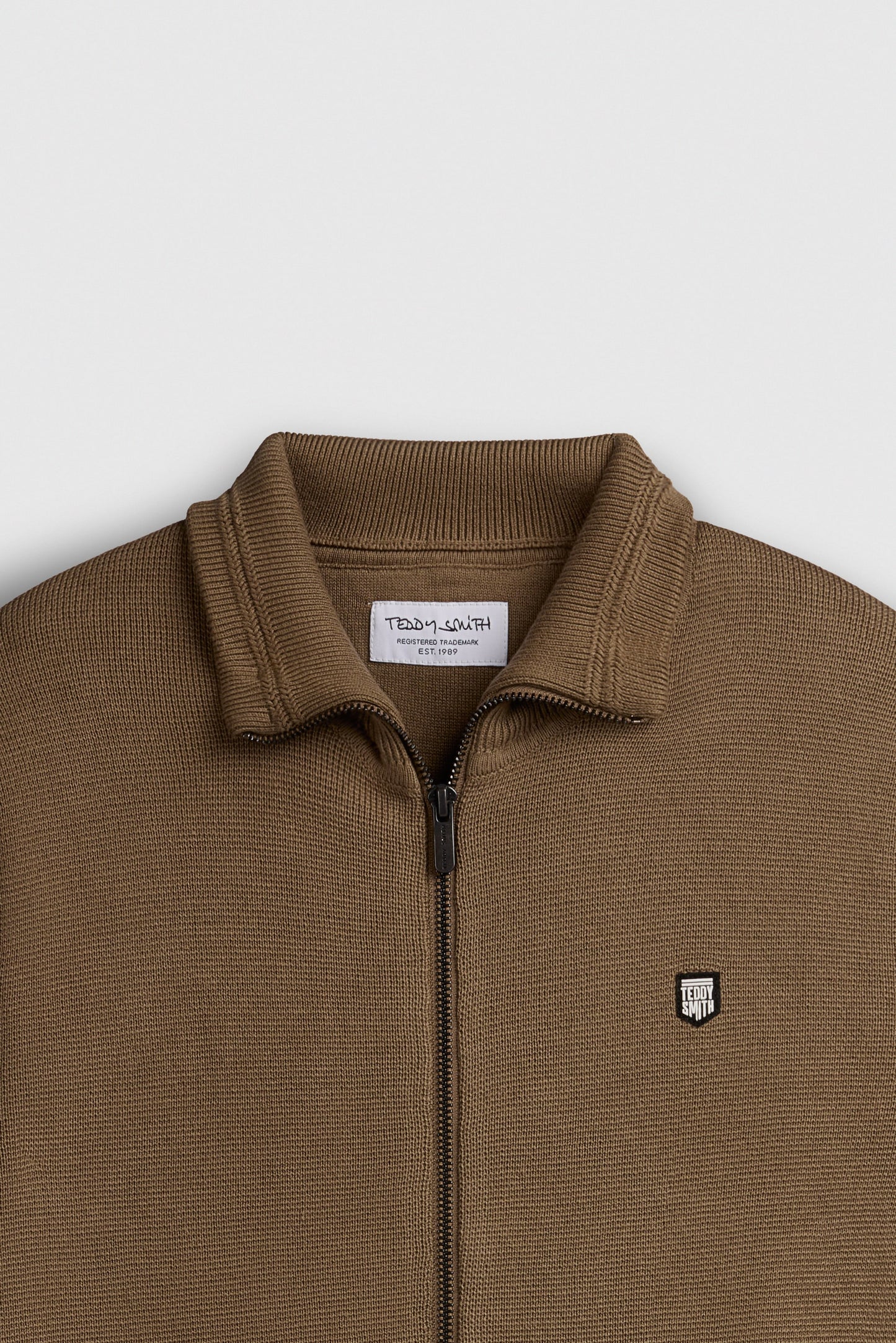 Gilet en maille avec zip G-ETTORE CHATAIN
