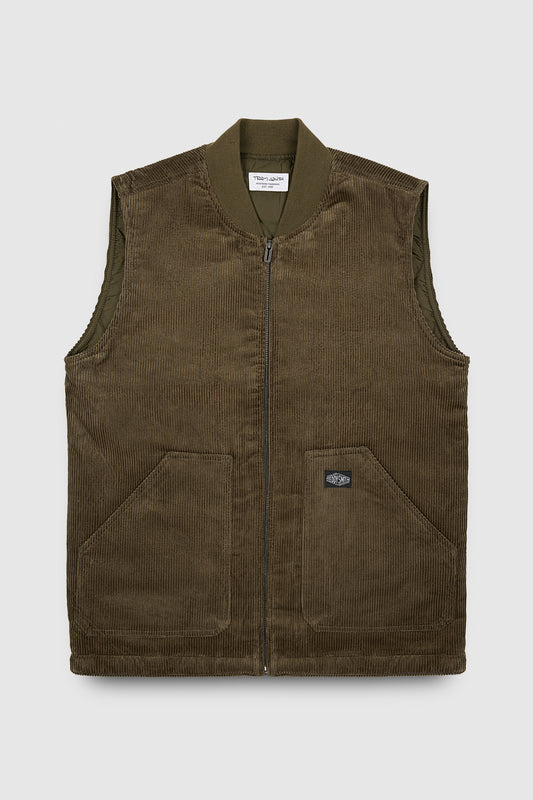 Achat Gilet G-AMERY ZIP MILITARY KAKI