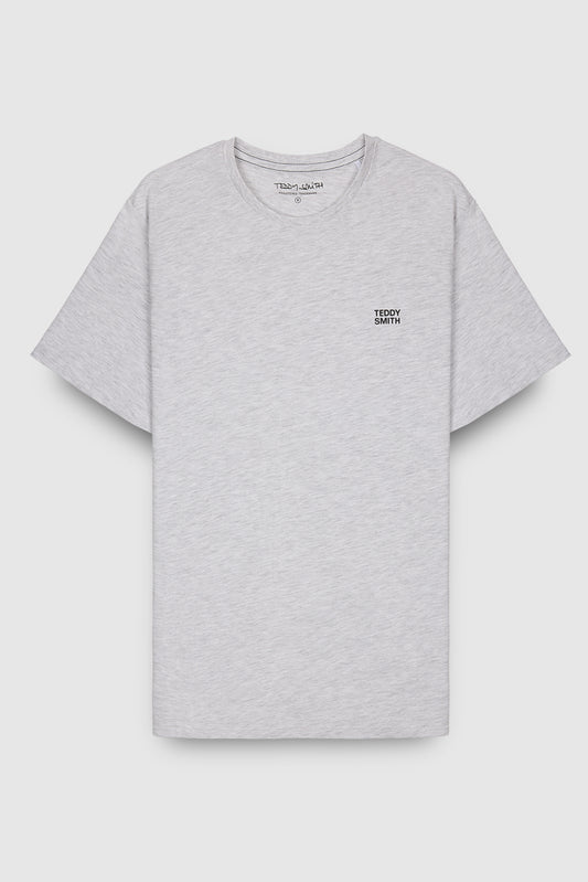Achat T-shirt col rond manches courtes THE TEE 1 MC WHITE MELANGE