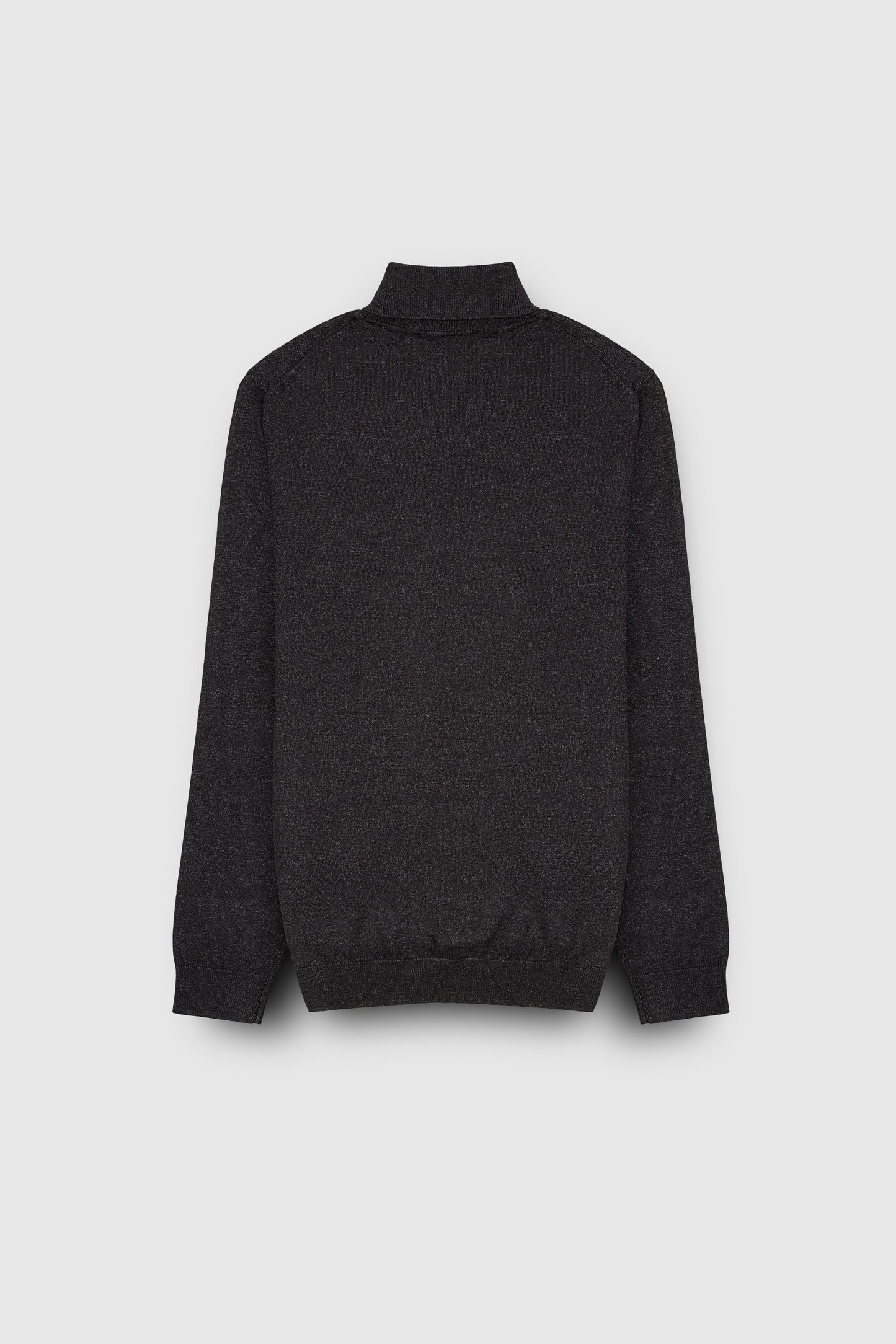 Pull col roulé P-MARICK MELANGE BLACK