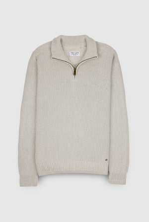 Pull P-HARCOUR BLANC IVOIRE CHINE