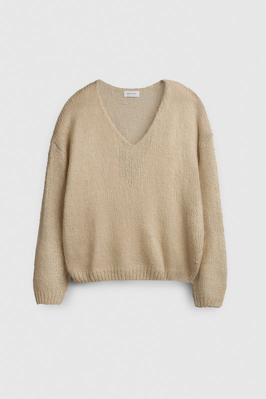 Achat Pull col V P-MOLLY SOFT GREGE CHINE
