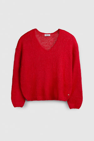 Pull col V P-MOLLY PUR RED