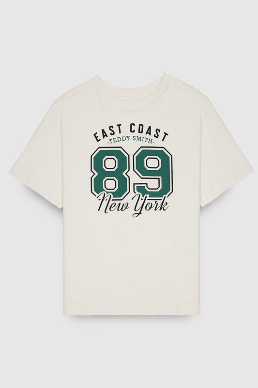 Achat T-shirt T-LOU MC JR MIDDLE WHITE