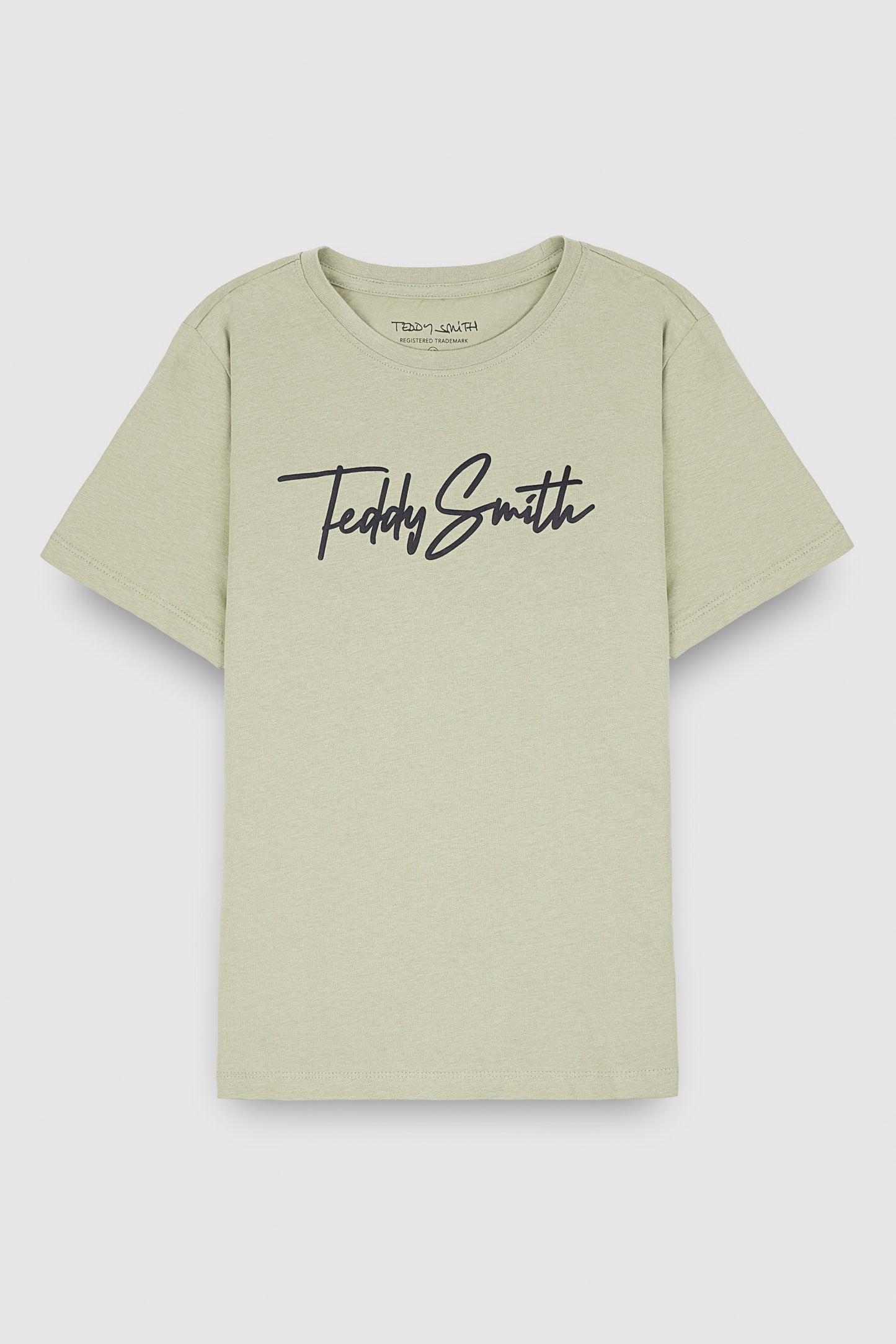 T-shirt col rond manches courtes T-EVAN MC JR VERT SAUGE