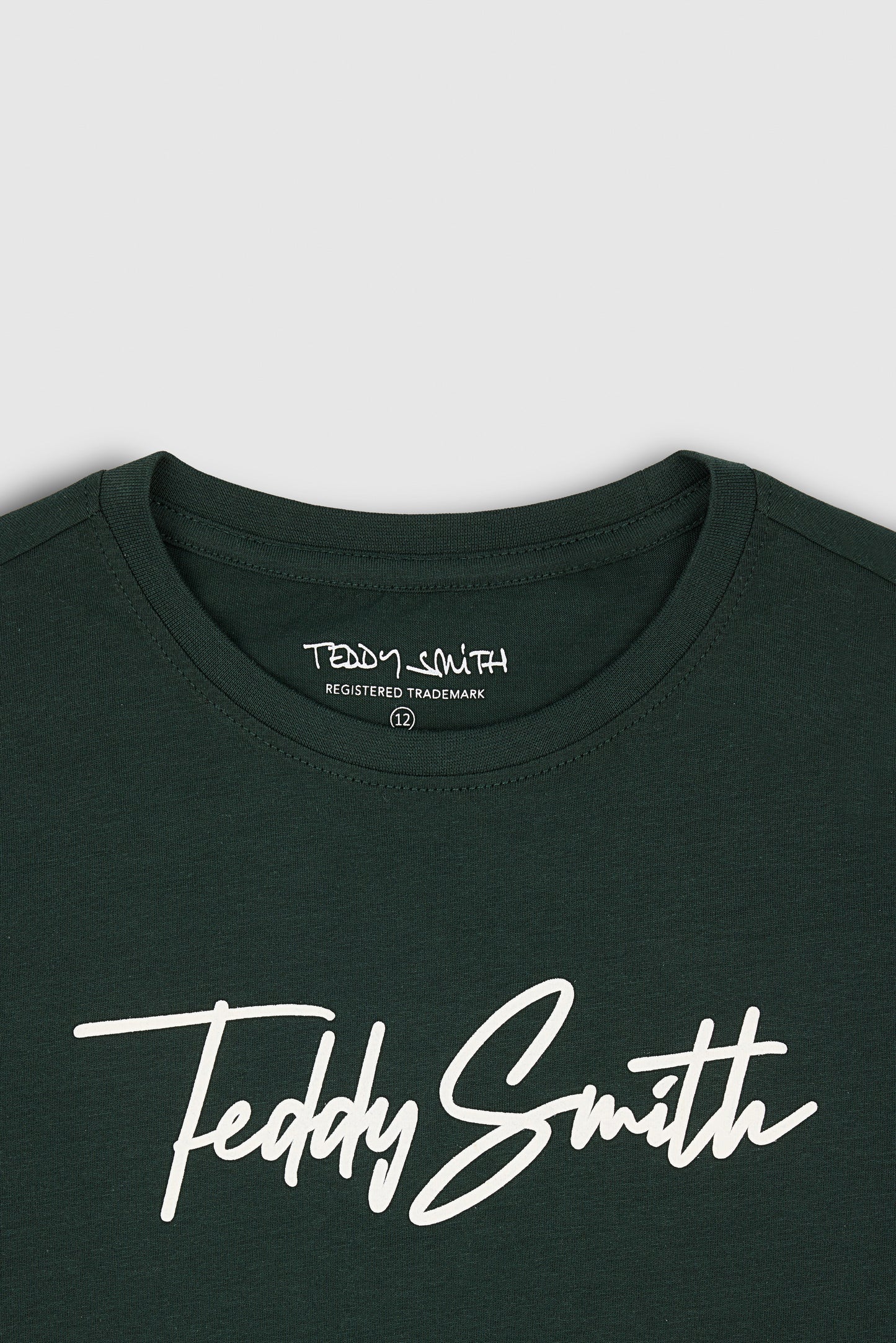 T-shirt col rond manches courtes T-EVAN MC JR VERT SCARABE