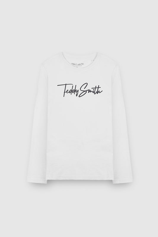 Achat T-shirt col rond EVAN ML JR BLANC