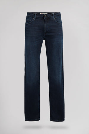 Jean coupe regular slim ROCK DUAL MOVE longueur 32 BLUE BLACK