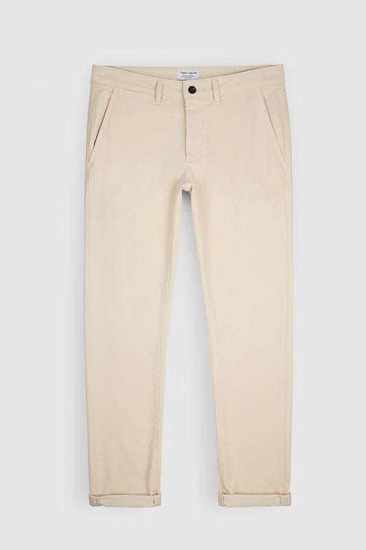 Achat Pantalon PALLAS CHINO SW CREAM - Teddy Smith