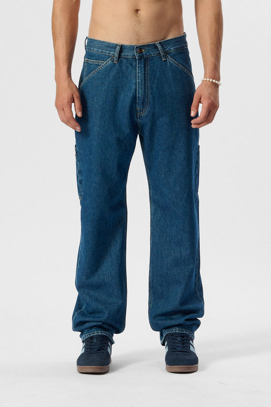 Achat Jean droit poches charpentier CARPENTER USED OLD/ENCRE - Teddy Smith