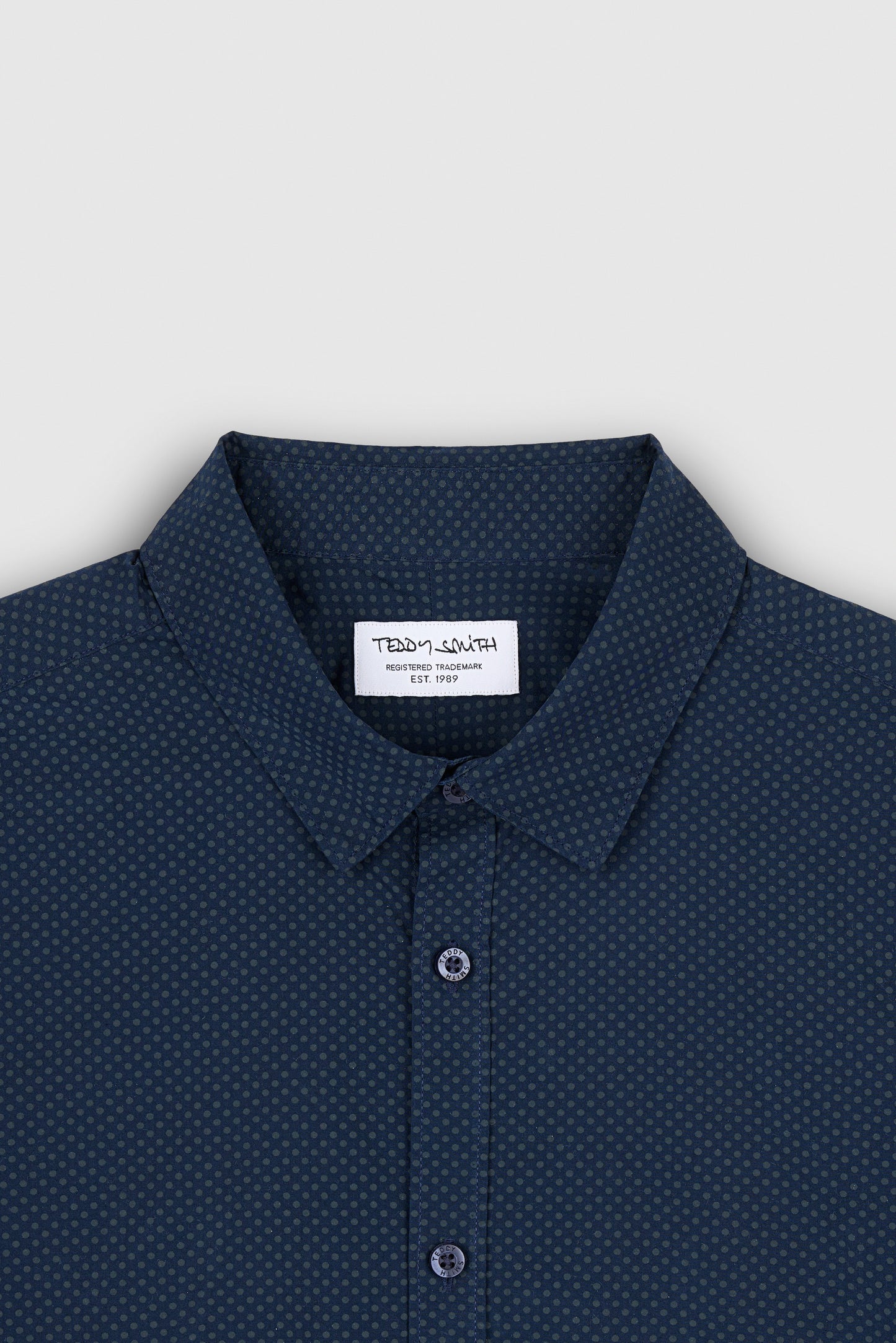 Chemise CARTON ML TOTAL NAVY MICRO DOTS