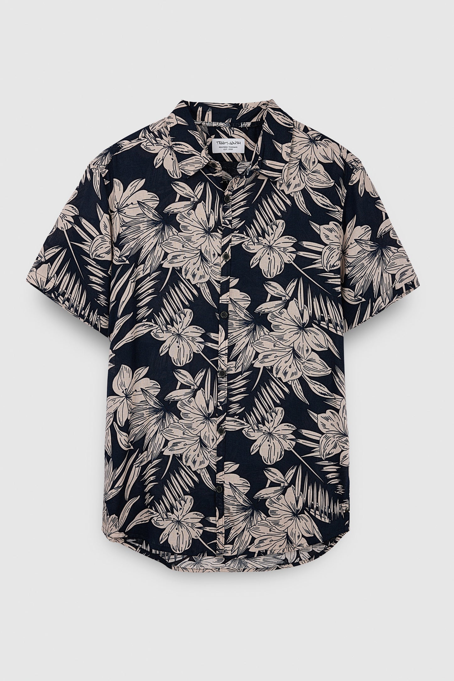 Chemise C-ALBERTO MC TOTAL NAVY