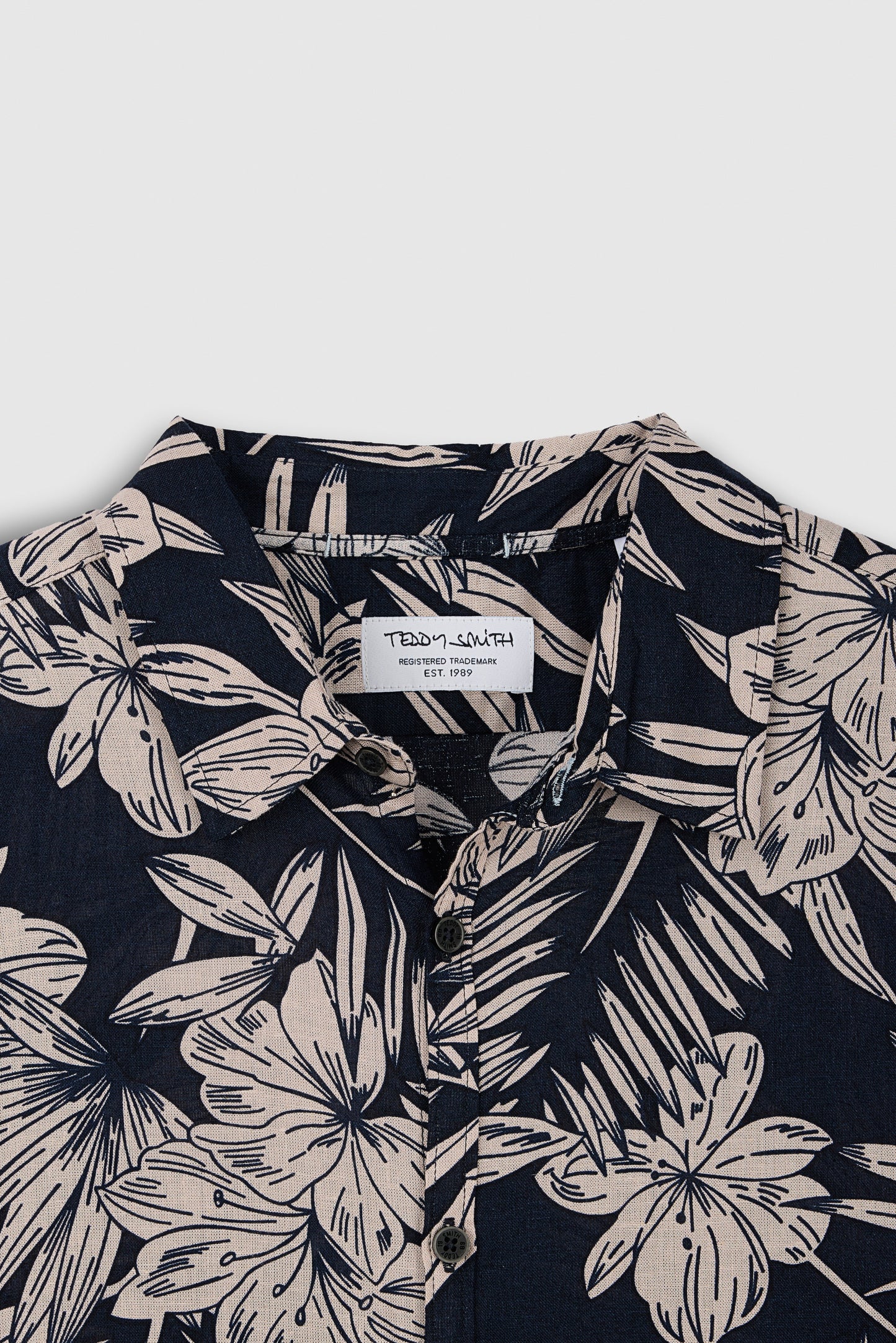Chemise C-ALBERTO MC TOTAL NAVY