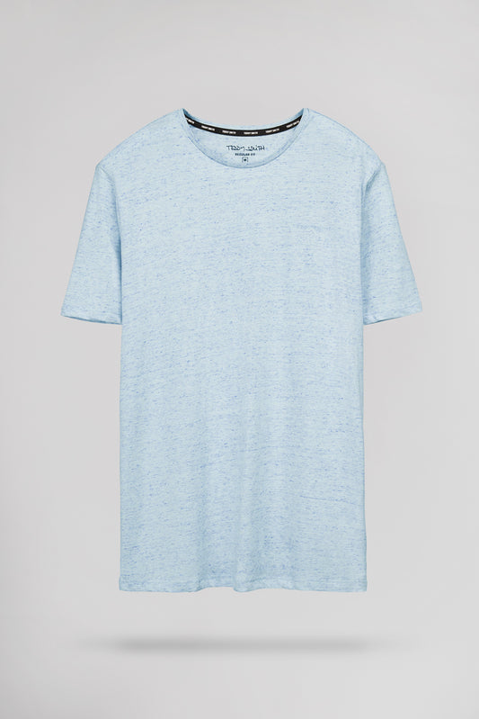 Achat T-shirt T-NARK CHINE MC PASTEL BLUE CHINE