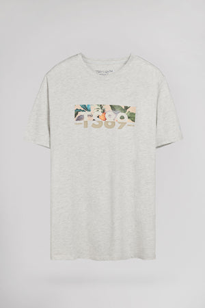 T-shirt T-EZIO 2 MC BLANC IVOIRE CHINE/FLORAL