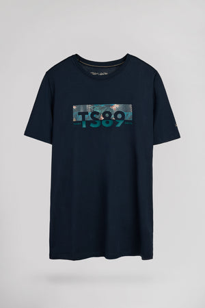 T-shirt T-EZIO 2 MC TOTAL NAVY/FLORAL