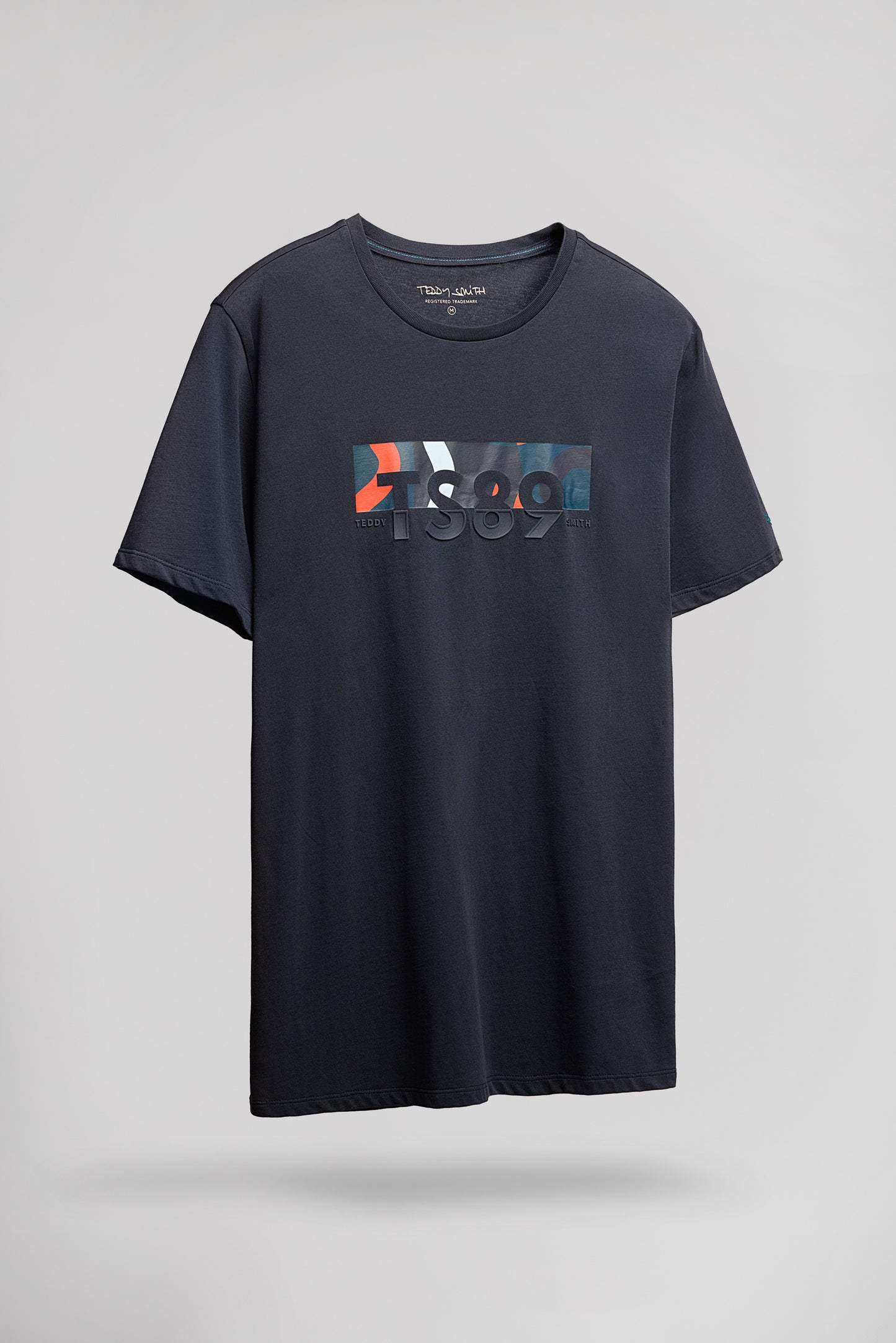 T-shirt col rond T-EZIO 2 MC DARK NAVY/MOTIF 1