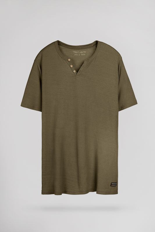 Achat T-shirt T-GABRIEL MC TURBULENCE KAKI