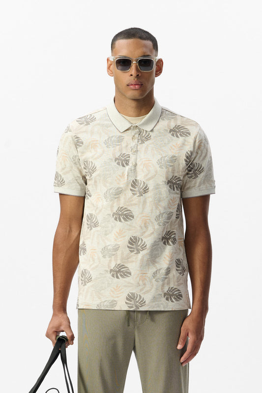 Achat Polo PASY 2 MC BLANC IVOIRE CHINE/FLORAL