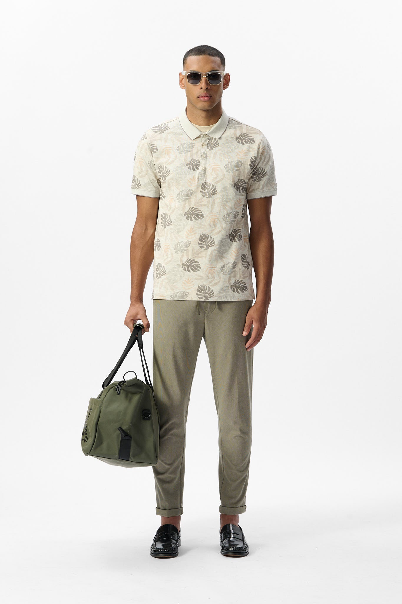 Polo PASY 2 MC BLANC IVOIRE CHINE/FLORAL