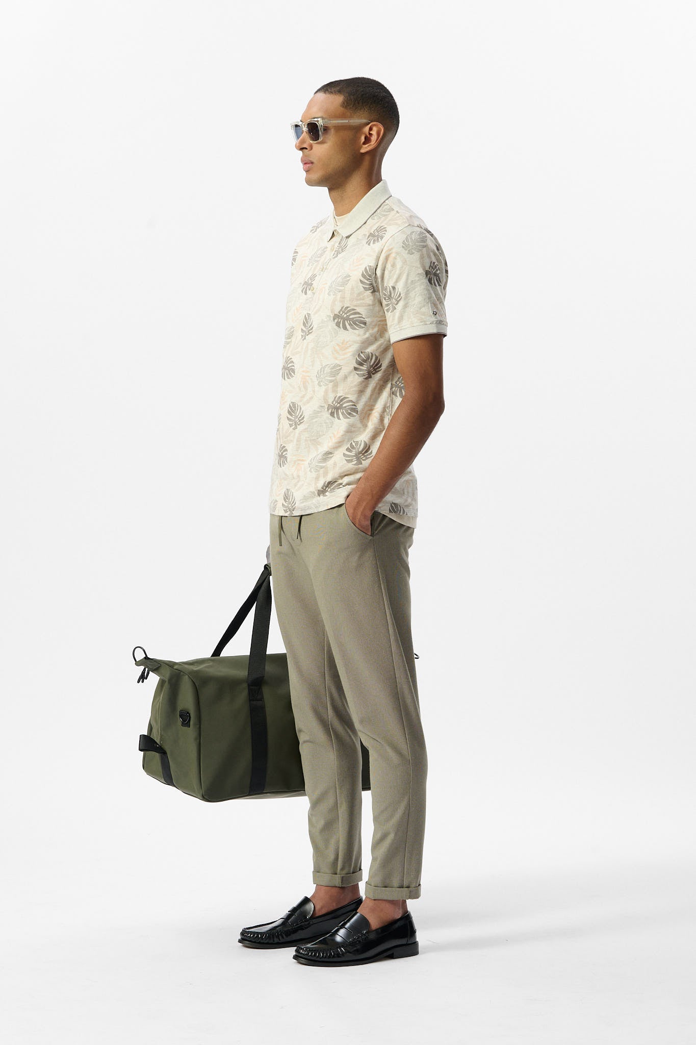 Polo PASY 2 MC BLANC IVOIRE CHINE/FLORAL