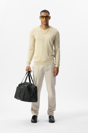 Pull P-MARCELO BEIGE CLAIR CHINE