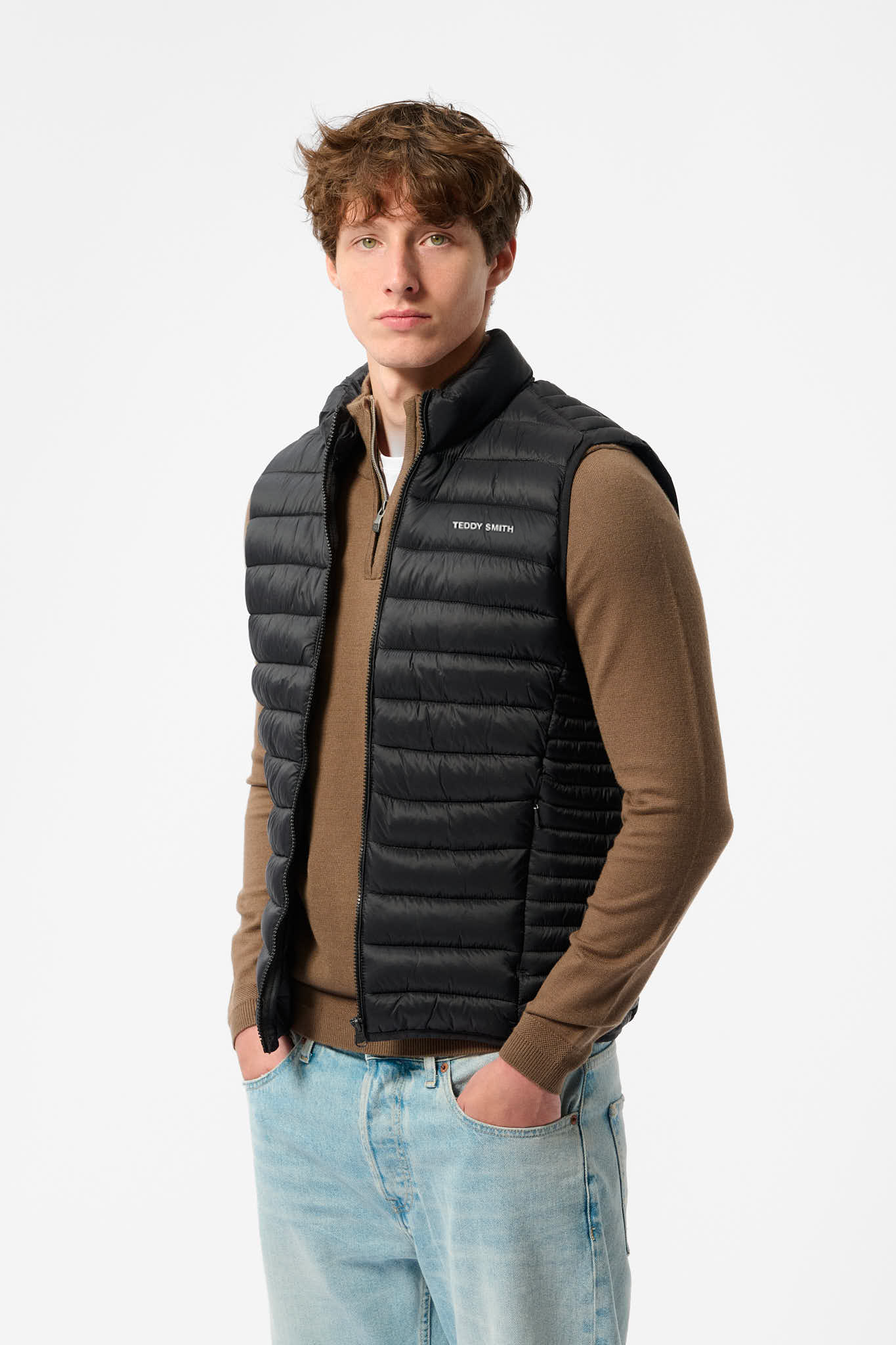 Doudoune sans manches col montant B-TERRY NOIR