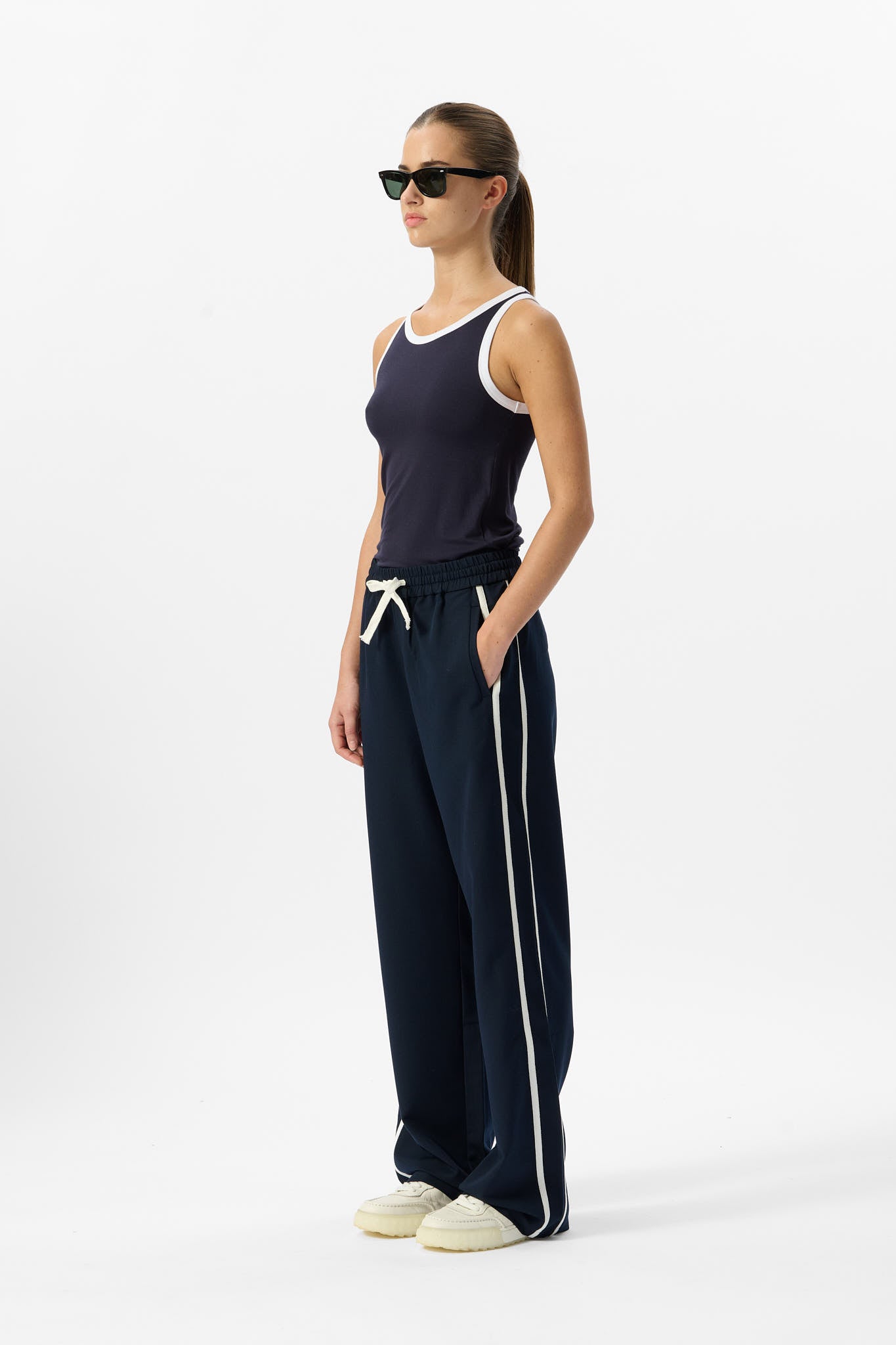 Pantalon P-KATIE DARK NAVY