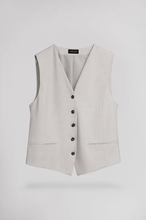 Gilet G-WILD BISTRETC WHITE MELANGE