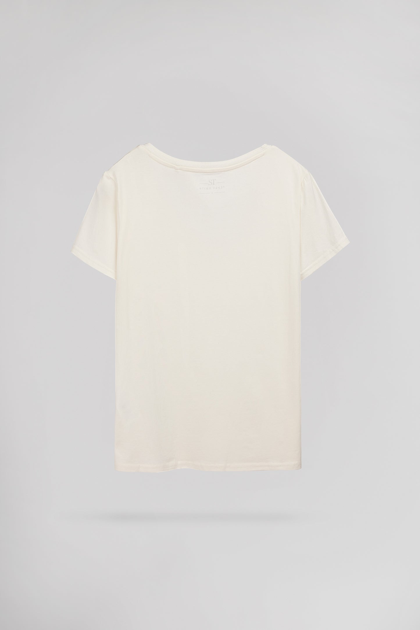 T-shirt col V T-MIA MC MIDDLE WHITE