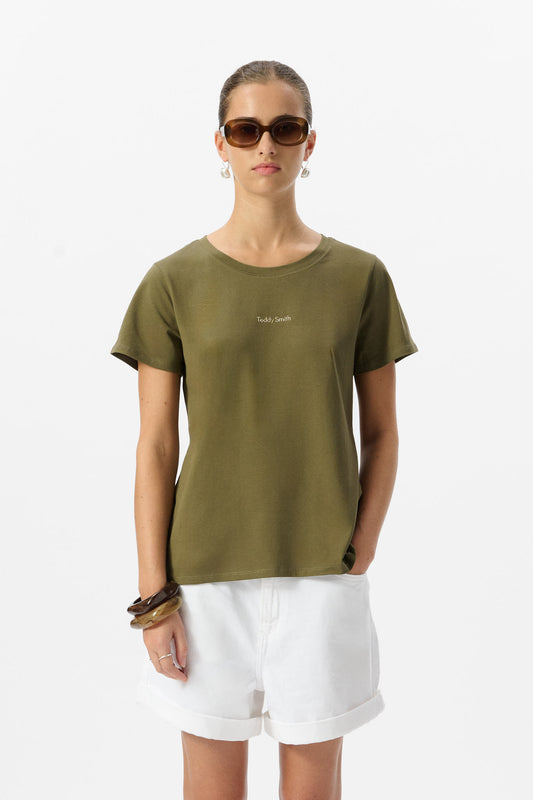 Achat T-shirt col rond T-RIBELLE MC SWEET JUNGLE