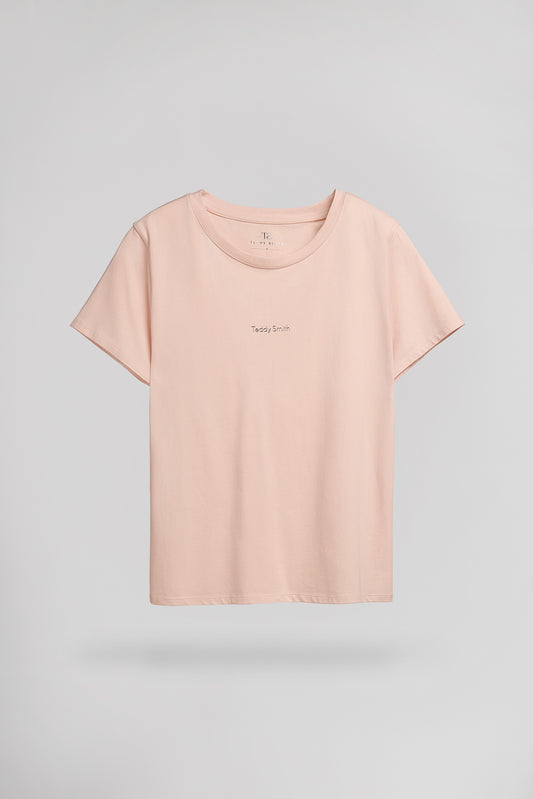 Achat T-shirt T-RIBELLE MC ROSE PALE