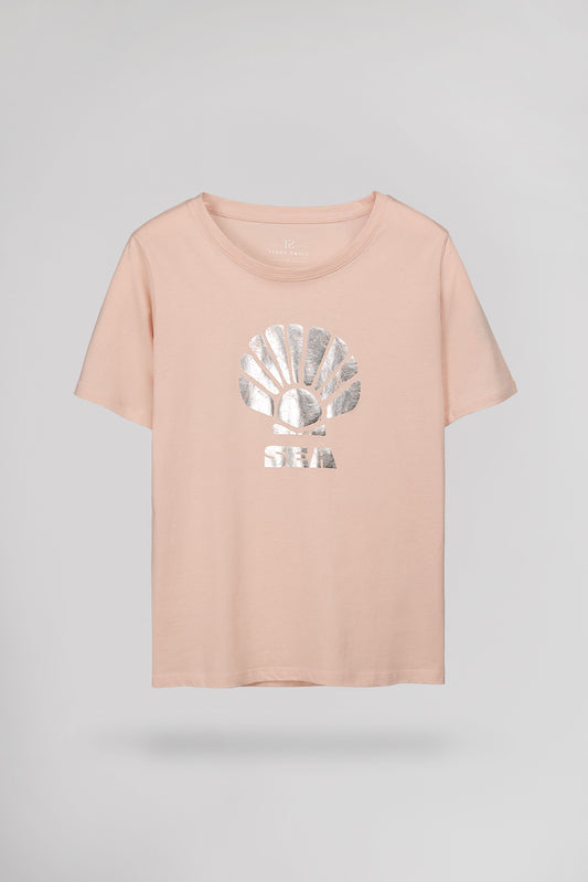 Achat T-shirt T-JOY MC ROSE PALE