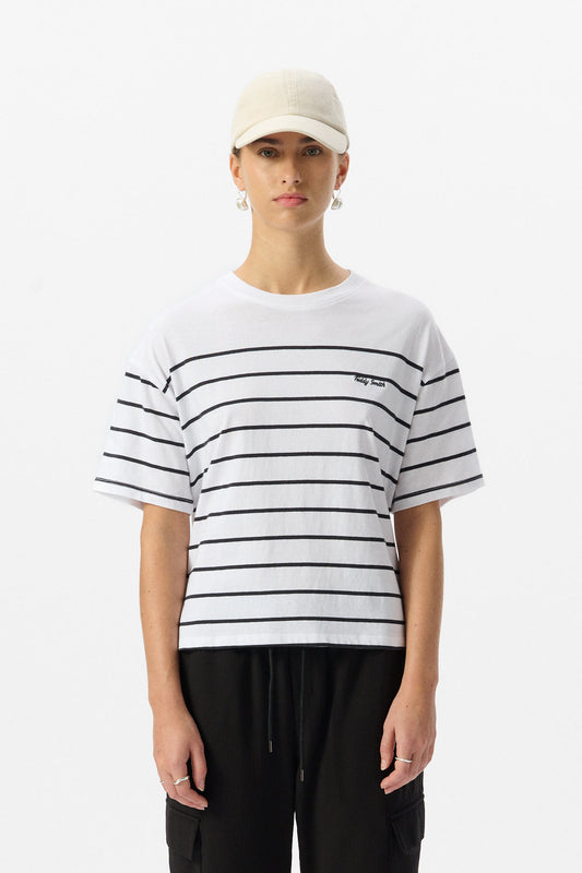 Achat T-shirt T-CARLA STRIPES DARK NAVY