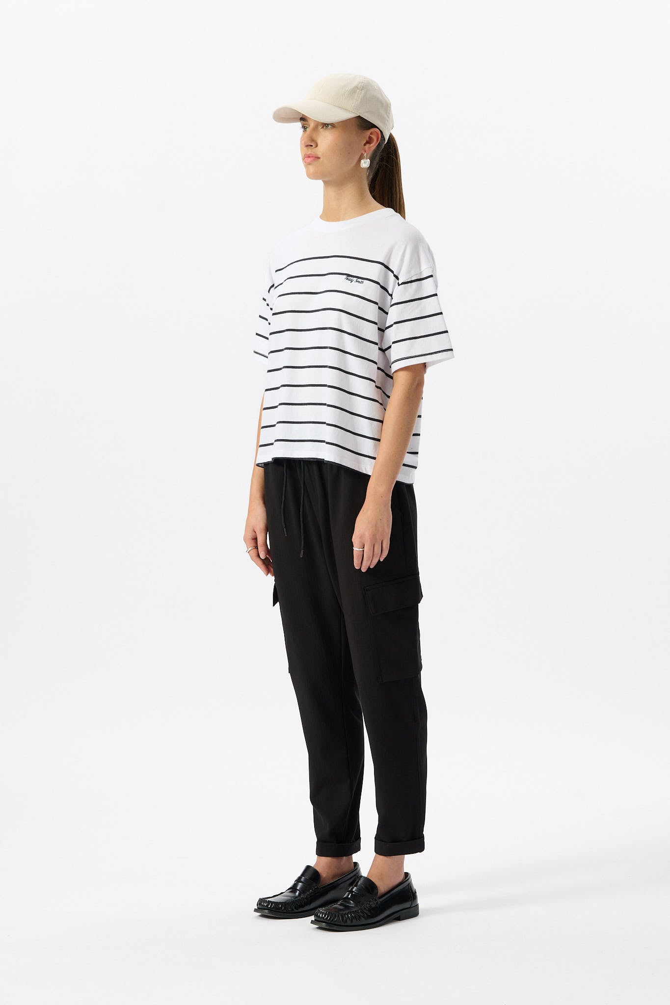T-shirt T-CARLA STRIPES DARK NAVY